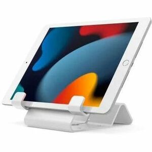 Universal Security Tablet Holder White - With Security Cable Lock and Plate