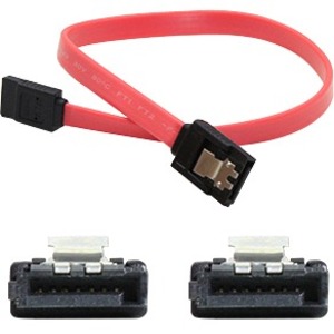 ADDON 5 PACK OF 30.48CM (1.00FT) SATA FEMALE TO FEMALE RED CABLE