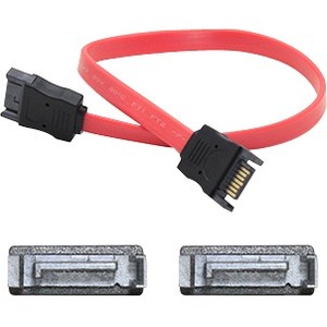ADDON 5 PACK OF 45.72CM (18.00IN) SATA MALE TO MALE RED CABLE
