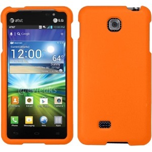 BasAcc Rubberized Hard Case Cover For LG Escape P870 - Orange