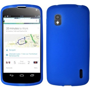 BasAcc Silicone Skin Case Cover For LG Nexus 4 E960 - Blue