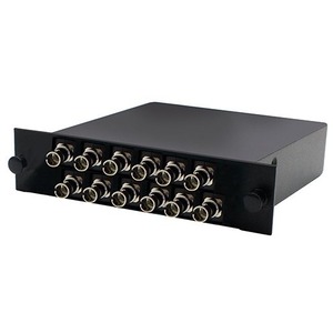 AddOn Cassette for 3-Bay Patch Panel, 1 MPO In, 12 ST Simplex Out, Single-mode Simplex OS1