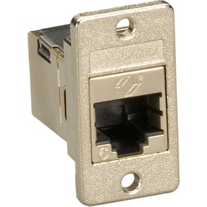 Black Box Panel Mount Cat6 Shielded Coupler Silver