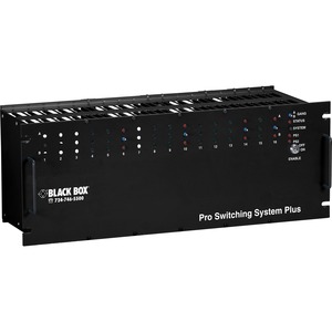 Black Box Pro Switching Gang Switch Chassis - 4U, 18-Card Slot