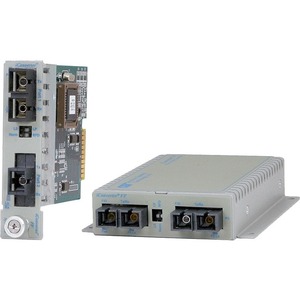 Omnitron Systems 100BASE-FX Single-Mode to Multimode Managed Fiber Converter