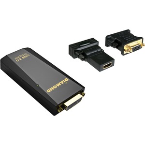 Diamond Multimedia USB 3.0 to VGA/DVI / HDMI Video Graphics Adapter up to 2048×1152 / 1920×1080 (BVU3500)