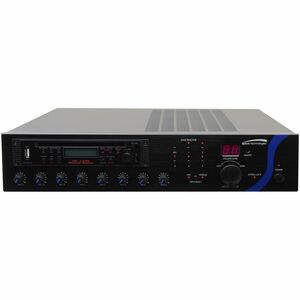 Speco PBM60AU 60W RMS P.A. Amplifier with Tuner, CD, and USB