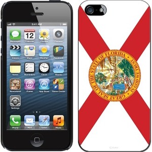 Cellet Black Proguard with Florida Flag for Apple iPhone 5