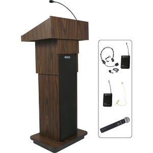 AmpliVox SW505A - Wireless Executive Adjustable Column Lectern