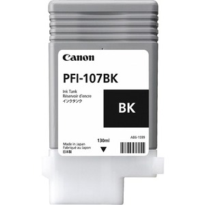 Réservoir d'Encre Canon Photo Noir - 6705B001 pour imagePROGRAF iPF680, iPF685, iPF770,  iPF780 - PFI-107BK