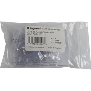 On-Q Cat 6 EZ RJ45 Connector, 25-Pack