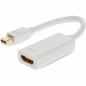 Mini-DisplayPort 1.1 Male to HDMI 1.3 Female White Active Adapter For Resolution Up to 2560x1600 (WQXGA)