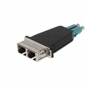 AddOn LC Male to SC Female MMF Duplex OM3 Fiber Optic Adapter