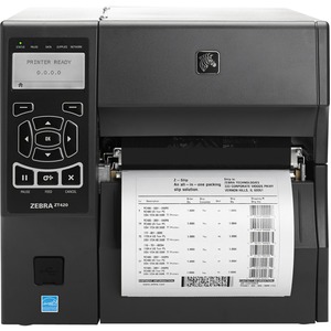 Zebra ZT420 Industrial Direct Thermal/Thermal Transfer Printer - Monochrome - Label Print - Ethernet - USB - Serial - Bluetooth - US