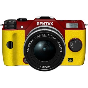 Pentax Q7 12.4 Megapixel Mirrorless Camera with Lens - 0.20" - 0.59" - Red, Yellow