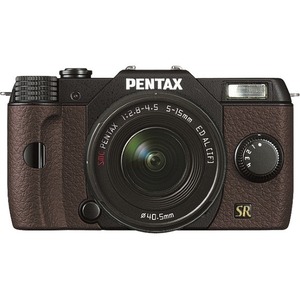 Pentax Q7 12.4 Megapixel Mirrorless Camera with Lens - 0.20" - 0.59" - Black, Brown