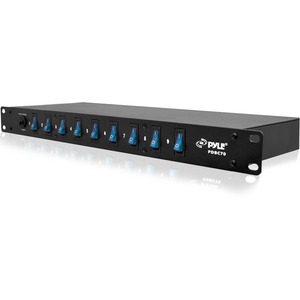 PylePro 15 Amp Power Supply Power Strip with 1800VA Rack Mountable 9 Outlets