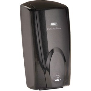 Soap Dispenser, Auto, Wall, Bk/Bk