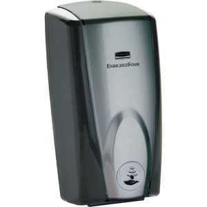 Soap Dispenser, Auto, Wall, Bk/Gy