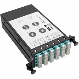 Tripp Lite by Eaton 40Gb to 10Gb Breakout Cassette - (x2) 12-Fiber OM4 MTP/MPO ( Male with Pins ) to (x12) LC
