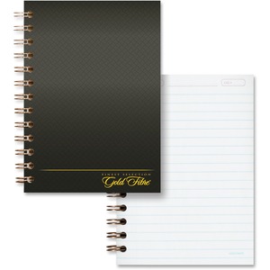 Steno Notebook, Med.Rule, 28 pt Backing, 7x5 , Grey