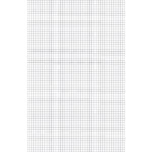 Ampad Quadrille Pads, 8 Squares/Inch, 8.5 x 11, White, 50 Sheets