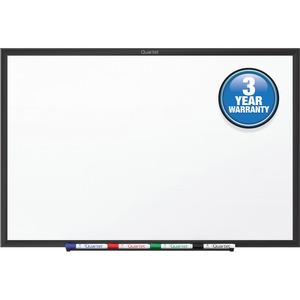 Whiteboard, 36x24 , Aluminum Frame, Black