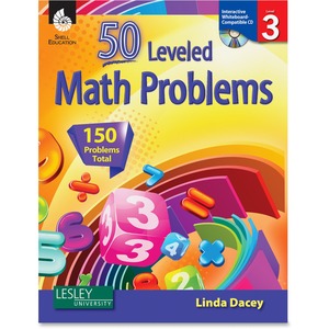 Shell Education Education Level 3 Math Problems Book Printed/Electronic Book by Linda Dacey