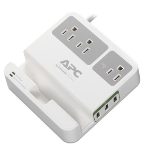 APC by Schneider Electric Essential SurgeArrest, 3 Outlets, 3 USB Charging Ports, 120V