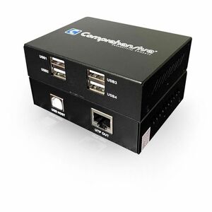 Comprehensive 4-Port USB 2.0 Over Extender Cat5/6 up to 165ft