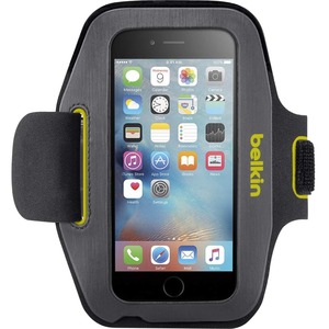 Belkin Sport-Fit Carrying Case (Armband) Apple iPhone 6, iPhone 6s Smartphone - Limelight, Gravel