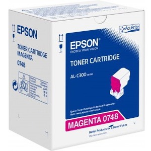 Epson - Magenta - original - cartouche de toner - pour Epson AL-C300, AcuLaser C3000, WorkForce - C13S050748