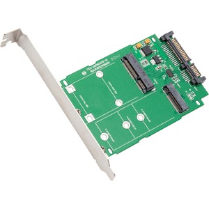 SYBA Multimedia M.2 (NGFF) & mSATA SSD to SATA III with Standard & Low Profile Brackets