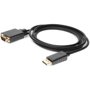 5PK 6ft DisplayPort 1.2 Male to VGA Male Black Cables For Resolution Up to 1920x1200 (WUXGA)