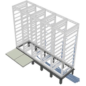 Middle Atlantic 3 Bay Riser Base for 48 Inch Deep for SNE Racks, 24 Inches Wide Racks