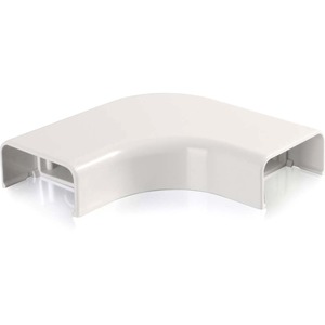 C2G Wiremold Uniduct 2900 Bend Radius Compliant Flat Elbow - White