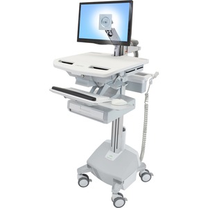 Ergotron StyleView Cart with LCD Arm, LiFe Powered, 1 Drawer