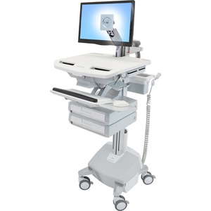 Ergotron StyleView Cart with LCD Arm, LiFe Powered, 2 Drawers