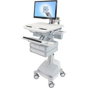 Ergotron StyleView Cart with LCD Arm, SLA Powered, 4 Drawers