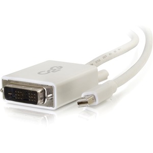 C2G 10ft Mini DisplayPort to DVI Cable - Single Link DVI-D Adapter - White