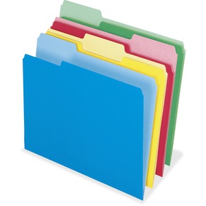 Color File Folders,WaterShed,1/3 Cut,LTR,100/BX,Assorted