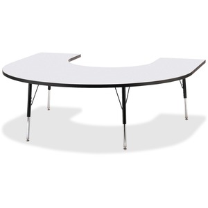 Realspace Molded Plastic Top Folding Table 4W Platinum - Office Depot