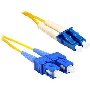 ENET 1M SC/LC Simplex Single-mode 9/125 OS1 or Better Yellow Fiber Patch Cable 1 meter SC-LC Individually Tested