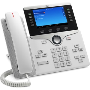 Cisco 8851 IP Phone - Corded/Cordless - Corded - Bluetooth - Wall Mountable - White