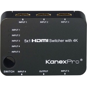 KanexPro 5x1 HDMI Switcher with 4K Support