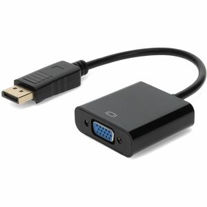 HP AS615AA Compatible DisplayPort 1.2 Male to VGA Female Black Adapter For Resolution Up to 1920x1200 (WUXGA)