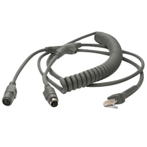Zebra Keyboard Wedge Coiled Cable