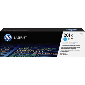 HP 201X (CF401X) Original High Yield Laser Toner Cartridge - Single Pack - Cyan - 1 Each