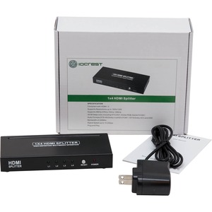 SYBA Multimedia 4 Port HDMI 1.3 Splitter Box Distributes High-Definition Signal to 4 HDTV