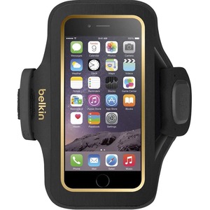 Belkin Slim-Fit Plus Carrying Case (Armband) Apple iPhone 6 Smartphone - Blacktop